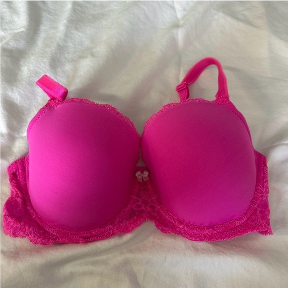Angels Vibrant Pink and Purple Lace Bra Set - Picture 6 of 7
